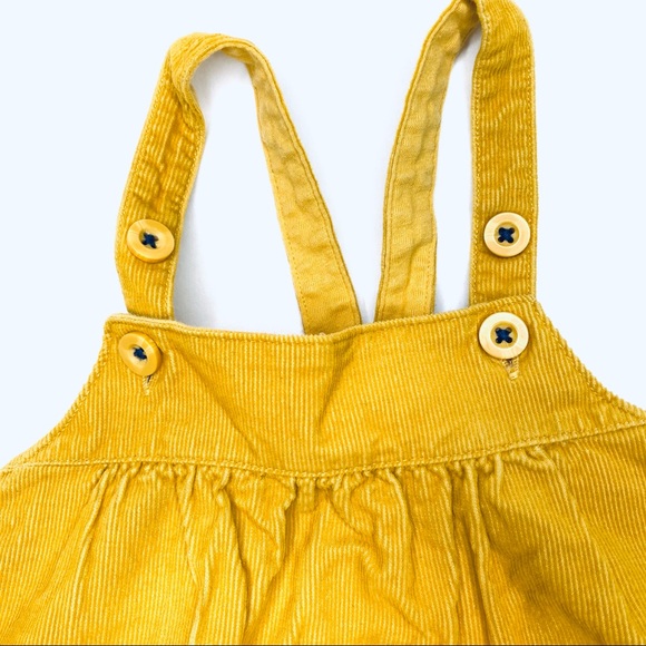 CARTERS Cottagecore corduroy Bunny pocket adjustable length jumper marigold 18m - Picture 2 of 7